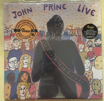 John Prine Live 2LP Limited Edition Orange Colored 180g Vinyl Numbered / 500 - Image 1 of 2