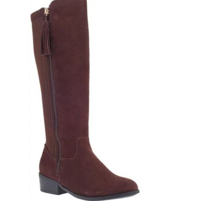 Sporto Themolite Waterproof Suede Leather Tall Boots Brown Fleece Lined 9M NEW - Image 1 of 4