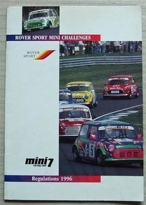 MINI 7 RACING CLUB Racing Regulations Brochure Rover Sport Mini Challenges 1996 - Picture 1 of 4
