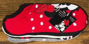 Disney Minnie & Mickey Mouse 5er-Pack Figuren No-Show Socken US Größe 4-10 Neu mit Etikett - Bild 1 von 2