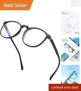 Luxus Blaulicht blockierende Brille für Gaming & Bildschirm - Unisex Schwarz Design - Bild 1 von 8