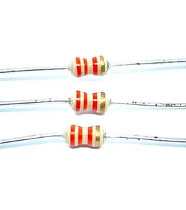 12 pcs 33k, 1/8W 5%, metal film resistors - Picture 1 of 1