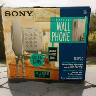 Teléfono de Pared Sony Original IT-W20 con Botón Altavoz. NUEVO  Foto 1 de 4