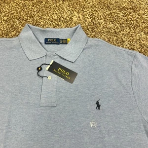 Polo Ralph Lauren Polo Shirt Men's XL Tall Short Sleeve Blue Collar NEW - Picture 1 of 6