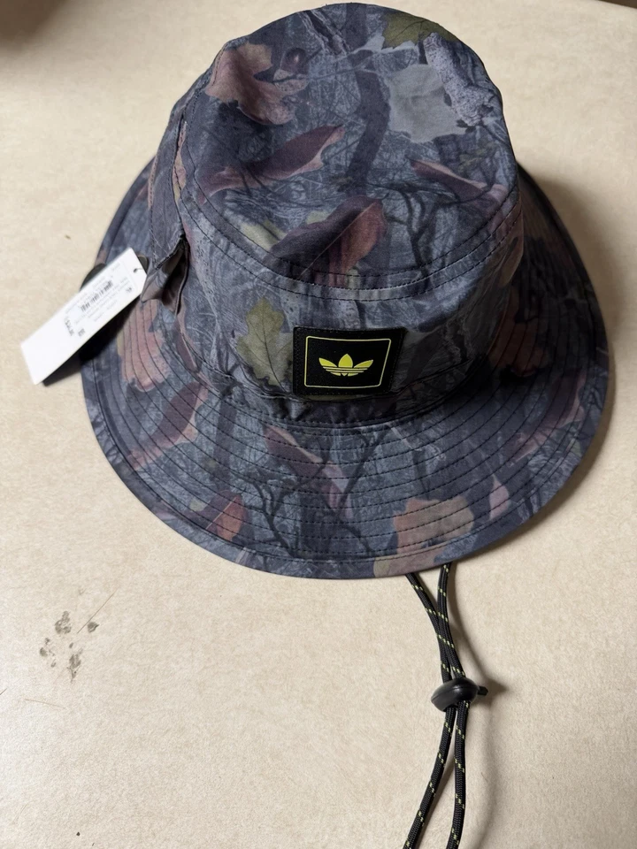 Adidas Árbol Camuflaje Semi Amarillo Solar Boonie Sombrero OSFM - NUEVO UNISEX Camping CAZA Foto 1 de 3