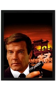 VINTAGE "The Man With The Golden Gun" Film USA Lobby Card Fine Art Postcard 1974 - Picture 1 of 4