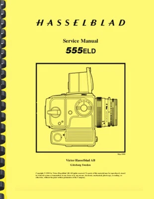 Hasselblad 555ELD 500ELX Camera REPAIR SERVICE MANUAL - Image 1 of 4