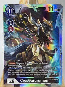 Digimon CresGarurumon SR BT3-073 Súper Raro | Lanzamiento Especial 1.5 Como Nuevo - Imagen 1 de 2