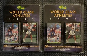 1992 CLASSIC WORLD CLASS ATHLETES 60 CARD SET, LIMITED EDITION (2), MUHAMMAD ALI - Picture 1 of 2