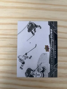 2023-24 Upper Deck UD Canvas Black and White #C371 Matthew Kessel YG - ST. LOUIS - Bild 1 von 2