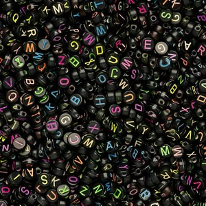 400 Cuentas de Letras del Alfabeto Color Mixto A-Z Niños Hágalo usted mismo Joyería Fiesta Regalo - Imagen 1 de 12