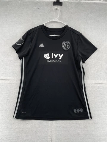 Kansas City Sporting Jersey Women's XL Extra Large Black #4 Sullivan Adidas MLS Cover