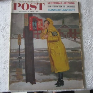 1960 December 3 The Saturday Evening Post Vintage Magazine Dick Sargent VGC ads - Picture 1 of 3