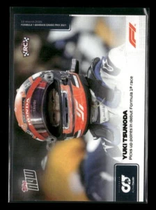 2021 Topps NOW F1 #003 Yuki Tsunoda AlphaTauri RC Rookie - Picture 1 of 2
