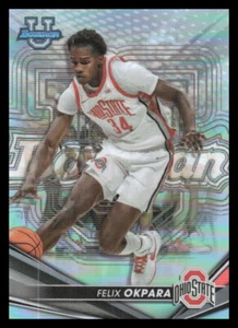 2022-23 Bowman University Best REFRACTOR #61 Felix Okpara - Picture 1 of 2