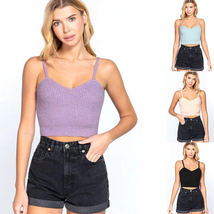 Blusa cami feminina ativa casual essencial gola querida malha T13198 - Imagem 1 de 1