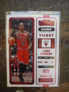 2022-23 Contenders Demar Derozan Red Game Ticket #43