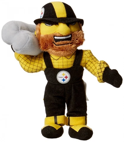 Pittsburgh Steelers NFL Steely McBeam 8" Plush Mascot Cover