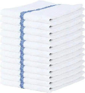 Bar Mop Towels 100% Cotton Kitchen Cleaning Towel Restaurant 16x19 Pack Of 12-24 - Picture 1 of 6