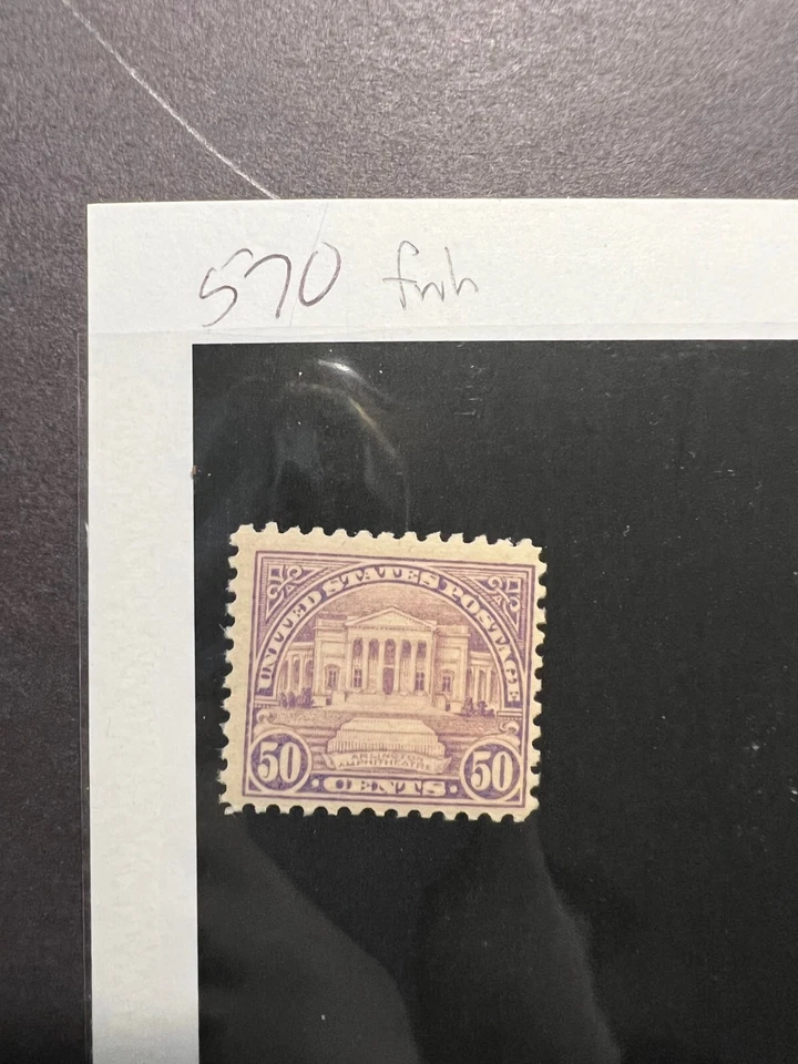 US stamp 570 fnh 50c lilac - Image 1 of 1