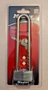 Master Lock 517D Padlock 2 3/4 - 5 3/8 Inch Long Adjustable Shackle - Picture 1 of 6