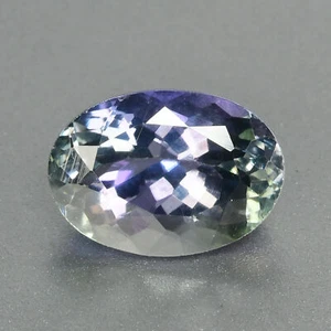 Tanzanite 2,81 Ct IF Best Perfetto Taglio Ovale 9,9 x 7 MM 100% Naturale Viola Blu - Foto 1 di 5