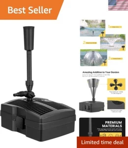 660 GPH Submersible Pond Filter Pump Fountain Kits with Sterilizer Suitable f... - Picture 1 of 7