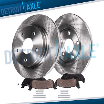 Rear Disc Rotors Ceramic Brake Pad for 2003 2004 2005 2006 2007 Liberty Wrangler - Image 1 of 4