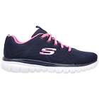 Skechers Womens Graceful WIDE FIT Training Shoes Gym - Blue