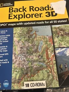 Vintage Back Roads Explorer 3D Map Set CD ROM - Picture 1 of 4