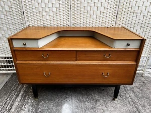 Vintage Gplan Egomme Dressing Table Drawers Ebony Legs - Picture 1 of 9
