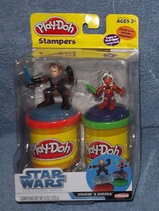 PLAY-DOH STAMPERS 2008 STAR WARS ANAKIN & AHSOKA SET - Picture 1 of 6