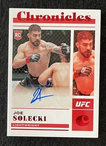 Joe Solecki Red Auto Rookie Card 💎 2023 Panini UFC Chronicles - Picture 1 of 2