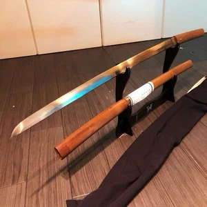 KATANA 刀 „Mumei “ 無銘 Japanisches Echt Schwert 65,3 cm Shirasaya 白鞘 Antik Samurai - Bild 1 von 24