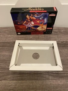 Disney's Aladdin (Super Nintendo | SNES) Authentic BOX &. INSERT ONLY **MINT** - Picture 1 of 8