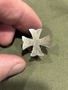 Spanisch Amerikanische Kriegszeit US Miliz Silber Metall Malteserkreuz Abzeichen - Bild 1 von 8