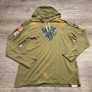 Chicago Bears Salute To Service Hoodie Mens Medium Green Nike Military Patch - Picture 1 of 13