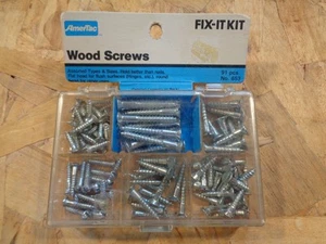 NOS Steel Slotted Wood Screws Fix-it Kit, 91 piece - Picture 1 of 4