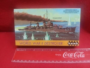 Hawk World War II Destroyer model #10 1967 - Great condition - Factory Sealed - Picture 1 of 8
