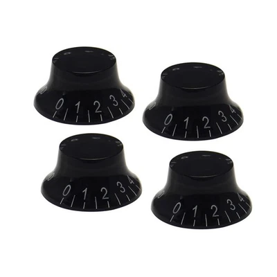 FLEOR LP SG 4PCS Electric Guitar Top Hat Volume Tone Speed Black Control Knobs - Image 1 of 4