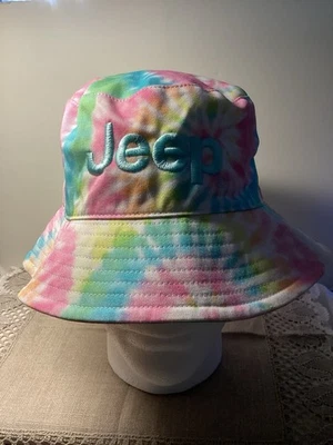 Gorra Jeep Tie Dyed Bucket con licencia oficial colores pastel nueva con etiquetas Foto 1 de 4