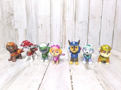 Paw Patrol Action Metallic Pack Figures Rocky Skye Marshall Rubble Zuma Everest - Image 1 of 4