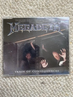 Megadeth - Train Of Consequences UK CD Single - 4 Tracks Inc Crown Of Worms Foto 1 de 2