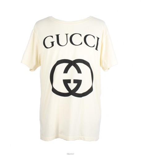 T shirt Gucci con logo GG ad incastro 12345 51118367