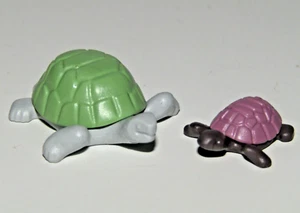Playmobil Miniature Green Little Turtle  w/ baby turtle- Wild animals - C22 - Picture 1 of 4