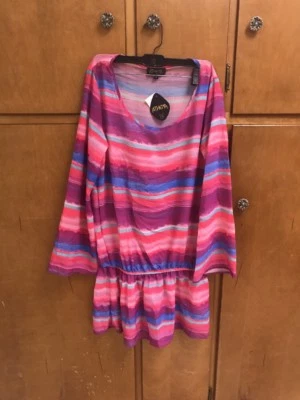 Athena Swim Suit Coverup/tunic Semi-Sheer Cruisewear Beach Size Small - Image 1 of 4