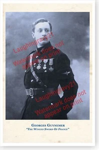 Póster de Georges Guynemer Escuadrón Francés Ace Volador de la Guerra Mundial - Imagen 1 de 1