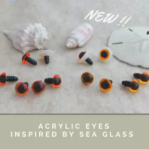 12 PAIR Acrylic Safety Eyes 6mm to 12mm Sew Crochet Knit Teddy Bear Doll APE - Picture 1 of 9