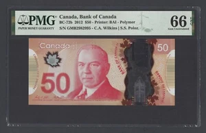 Canada 50 Dollars 2012 BC-72b Uncirculated Grade 66 - Picture 1 of 2