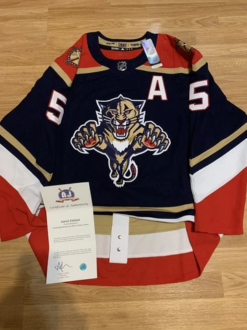 Aaron Ekblad FLORIDA PANTHERS REVERSE RETRO 1.0 AUTHENTIC ADIDAS NHL JERSEY 52 Cover